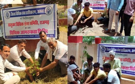 शिविर में पौधरोपण कर दी कानूनी जानकारी