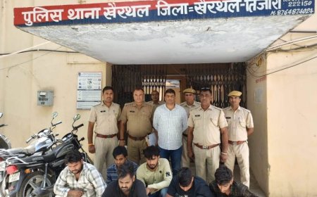 खैरथल के गद्दा व्यापारी के पुत्र का अपहरण, नाकेबंदी में मुक्त कराया