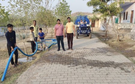 स्कूल परिसर मे बेजुबान पक्षियो के लिए भी लगा रखे है पानी के अनेक परिण्डे