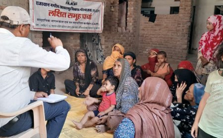 महिलाओं को दी सीवर कनेक्शन रखरखाव की जानकारी