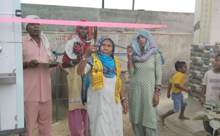 श्री महादेव भागीरथ मंदिर में शीतल पेयजल हेतु वाटर कूलर का विधिवत रूप से किया गया शुभारंभ