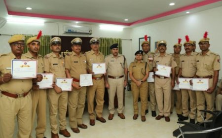राजस्थान पुलिस स्थापना दिवस पर जहाजपुर थाने के तीन कार्मिकों को मिला सर्वोच्च, अति उत्तम, उत्तम सेवा चिन्ह