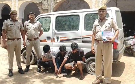 अलवर डीएसटी टीम की कार्यवाही: तीन वाहन चोर गिरफ्तार