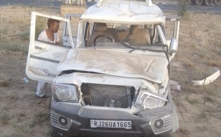 दिल्ली-मुम्बई एक्सप्रेस वे पर रफ्तार का कहर: बोलेरो पलटी दस लोग घायल