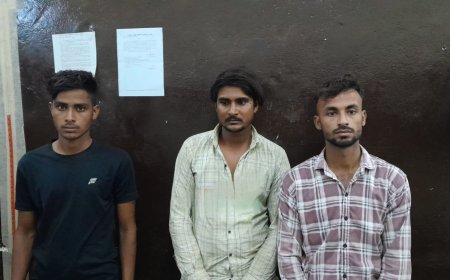 ऑपरेशन एंटीवायरस में अलवर पुलिस की कार्रवाई- 3 साइबर ठग  गिरफ्तार ,6 एंड्राइड मोबाइल, दो चेक बुक व दो एटीएम कार्ड किये बरामद