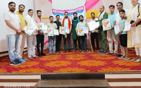 अर्चना_फाउण्डेशन के तत्वाधान में अनन्या सैनी के जन्मदिवस पर स्वैच्छिक रक्तदान शिविर आयोजित ,युवाओं ने बड़-चढ़कर कर लिया  शिविर में भाग