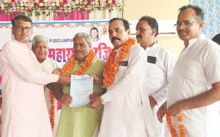 राजस्थान प्रदेश माली (सैनी) महासभा का निर्विरोध हुआ निर्वाचन,  गोपाल लाल माली बने माली महासभा के प्रदेश महामंत्री