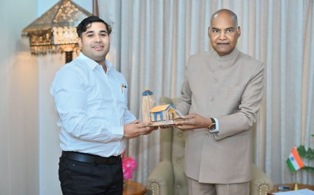 एक राष्ट्र एक चुनाव समिति के अध्यक्ष निवर्तमान राष्ट्रपति रामनाथ कोविंद से डॉ. शिवम वर्मा ने की मुलाकात