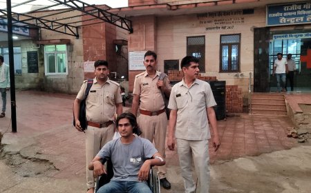 भागने की कोशिश करते हुए ठगी का आरोपी घायल