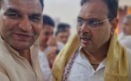 भाजपा के रवि सैनी ने झुंझुनू मुख्यमंत्री के आने पर प्रतीक चिन्ह देकर किया अभिनंदन