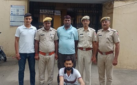 चैन स्नेचिंग की घटना के आरोप मे पुनित उर्फ भोंदु चढ़ा खैरथल पुलिस के हत्थे