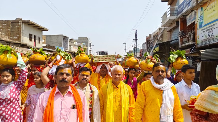 सीकरी दूल्हे बाबा सत्संग आश्रम पर आज से शुरू हुआ श्रीमद् भागवत कथा ज्ञान यज्ञ