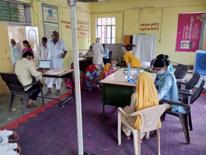 लूपिन ह्यूमन वेलफेयर फाउण्डेशन के सानिध्य में अटल सेवा केंद्र राजपुर छोटा में स्वास्थ्य शिविर का किया गया आयोजन