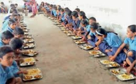 जिला कलक्टर ने किया मिड डे मील का निरीक्षण