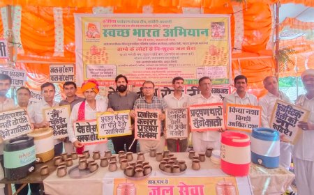 पर्यावरण सेवकों ने सेवानिवृत्त समारोह में भोजन को जूठन में जाने से रोककर दिया मानवता का संदेश