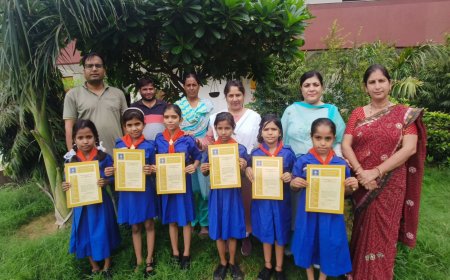 6 छात्राओं  को मिला गोल्डन एरो अवार्ड