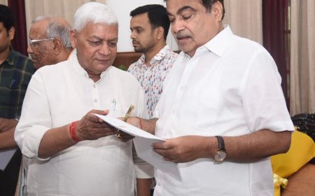 एनएच 148 -D के ब्लैक स्पॉट, नये हाइवे को लेकर नितिन गडकरी से मिले सांसद दामोदर अग्रवाल