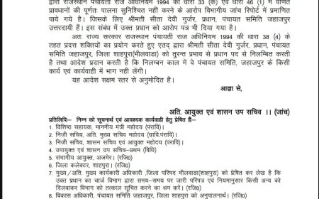 प्रधान सीता देवी को किया निलंबित भाजपाइयों ने बांटी मिठाईयां, सड़क से लेकर न्यायालय तक लड़ाई लड़ेंगे