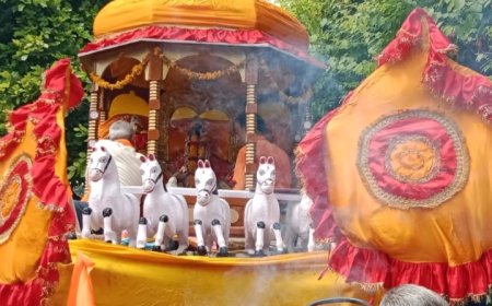 सीताराम जी महाराज ने किया नगर भ्रमण ,दर्शनों के लिए उमड़ पड़े कस्वावासी