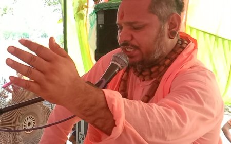 नारायणपुर में भागवत कथा में किया भगवान श्री कृष्ण की बाल लीलाओं का वर्णन