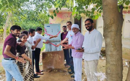 रोटरी क्लब ने श्री मोनी गौशाला में भेेंट किया वाटर कूलर