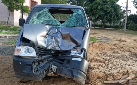 सड़क हादसे में पुत्रवधू और ससुर की मौत