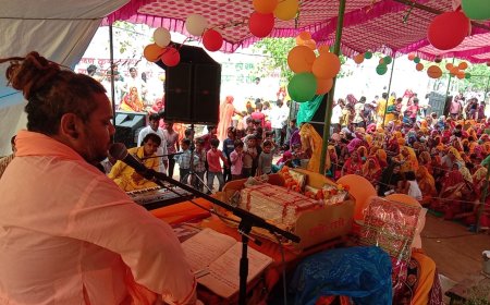 नारायणपुर में  विष्णु महायज्ञ की पूर्णाहुति पर भंडारा कल