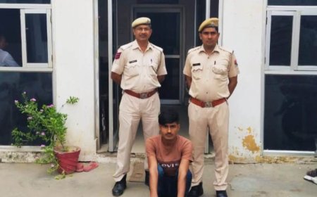 साईंबर ठगी के एक आरोपी को गिरफ्तार कर 2 मोबाईल किए जब्त
