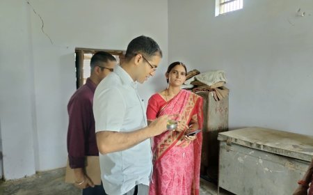 जिला कलक्टर ने किया विद्यालयों का निरीक्षण शिक्षक बनकर परखा शिक्षा का स्तर