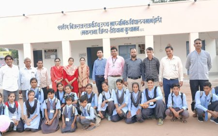 विद्यालय के स्टाफ और गांव वालों ने मिलकर बदली विद्यालय की तस्वीर