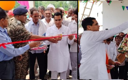 शहीद शंकर लाल मीना की मूर्ति का अनावरण किया भाजपा नेता  बन्नाराम मीना ने