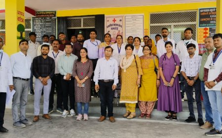 पंचायत समिति क्षेत्र के धमरेड पीएचसी को निरीक्षण के लिए दिल्ली से आई टीम ने सुविधाएं देख कर किया जिले में प्रथम घोषित