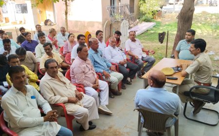 उदयपुरवाटी पुलिस थाने में सीएलजी की बैठक संपन्न