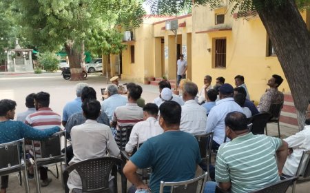 मोहर्रम पर्व को लेकर तखतगढ़  थाने में हुई सीएलजी की बैठक