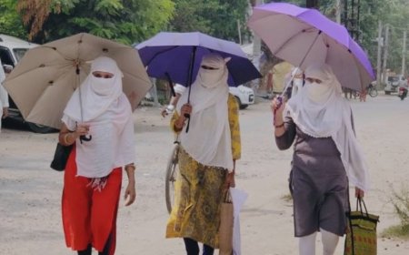 उमस भरी गर्मी से बढ़ी लोगों की परेशानी