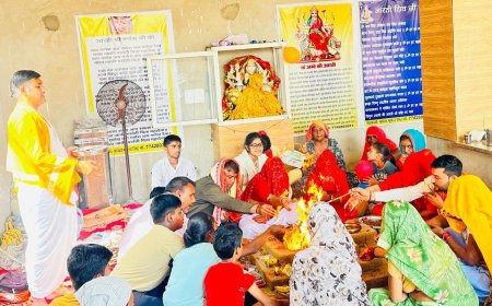 मांघा का माजरा के महादेव मंदिर मैं सांस्कृतिक झांकियां के साथ हुआ भंडारे का आयोजन