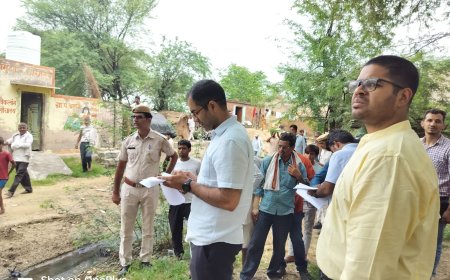 जिला कलक्टर ने किया उपखण्ड नदबई एवं वैर का औचक निरीक्षण: पर्यावरण संरक्षण के लिए स्वप्रेरित होकर वृक्षारोपण करें - जिला कलक्टर