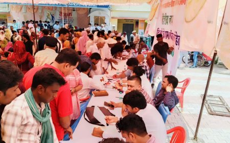 शिविर में 11 वर्ष बाद अलफेज खान को मिला हीमोफीलिया का विकलांगता प्रमाण पत्र,शिविर में 76 दिव्यांग जनों के प्रमाण पत्र हुए जारी