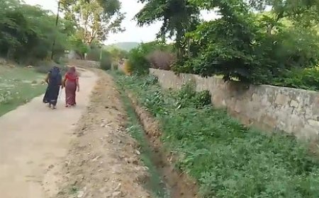 छाहर्रीन धाम हनुमानजी मंदिर के रास्ते पर सड़क को खोदकर किया क्षतिग्रस्त श्रृद्धालु हो रहे परेशान आए दिन हो रहे चोटिल