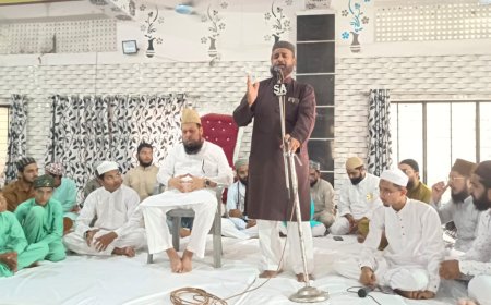 राज्यसभा के पूर्व सांसद उबेदुल्ला खान आजमी रहे मकराना दौरे पर, इमाम हुसैन की याद में आयोजित जलसे में की शिरकत