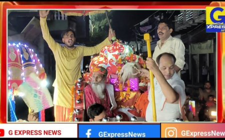 गोविन्दगढ़  में निकली भगवान जगन्नाथ जी की बारात, वरमाला का भी हुआ आयोजन, छप्पन भोग की झांकी सजाई