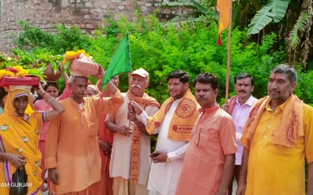 गायत्री शक्तिपीठ वैर के वार्षिक उत्सव के उपलक्ष्य में पावन प्रज्ञा पुराण कथा का आयोजन