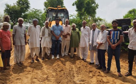 शमशान में पिछले 40 सालों से व्याप्त अतिक्रमण, सरपंच ने हटाया