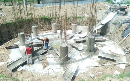 जल जीवन मिशन योजनान्तर्गत 353 लाख रूपये की लागत से गढ़ींसवाईराम मे बन रही पेयजल टंकी व पांच ट्यूबवेल