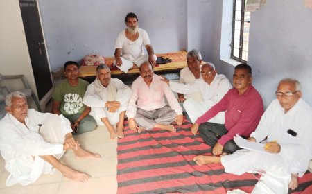 पचलंगी ओम शिव गौशाला में बैठक का आयोजन