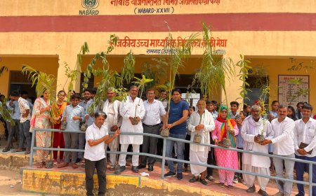 पौधारोपण कर लिया पौधों की देखभाल का संकल्प