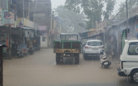 सावन के सोमवार के बाद आज बुधवार को दिन भर झूम कर बरसे मेघा