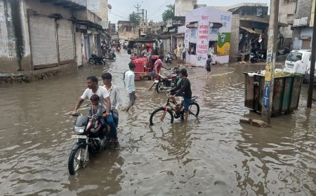 कस्बे में पानी की निकासी का नहीं हुआ समाधान लोग हो रहे हैं, परेशान