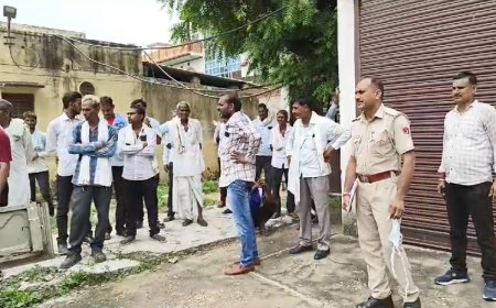 विधुत की 11हजार केवी विद्युत लाईन पर काम करते समय ठेकाकर्मी की दर्दनाक मौत