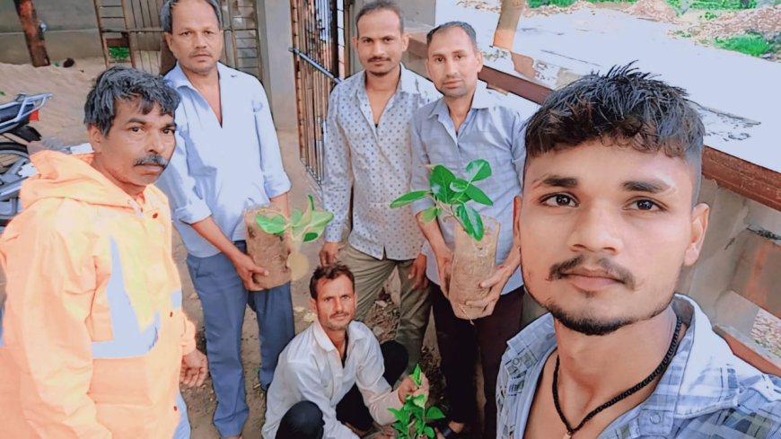 पर्यावरण संरक्षण एवं पर्यावरण को हरा भरा रखने के लिए उपखंड वैर के गांव तलछेरा (मूंडिया ललिता ) में चलाया अभियान